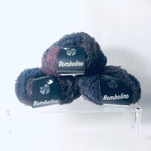 Lana Grossa Bombolino Yarn Color 102  Lot 68201 Brown/Khaki/Turquoise/Petrol 3